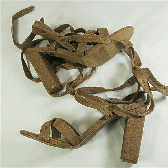 BRASH Gladiator Heel Sandals Size 8.5 - Picture 4 of 6